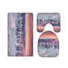 A.Monamour 3-Piece Bathroom Rug Set, Colorful Winter Forest Sunset Landscape view 1