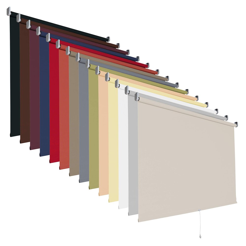 Spring Roller Blind, Mid-Pull, Light-Filtering, 90 x 180 cm, Cappuccino