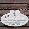 Decorative Sign with Heart, “Prettiest Dog in the World” – French Bulldog 01, approx. 20 x 12 cm view 1