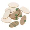 Oval Self-Adhesive Wooden Discs, 17 x 8.5 cm, Pack of 100 view 1