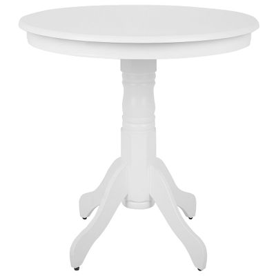 Beliani Akron Round Dining Table, White, 100 cm, Seats 4