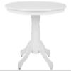 Beliani Akron Round Dining Table, White, 100 cm, Seats 4 view 1