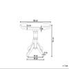 Beliani Akron Round Dining Table, White, 100 cm, Seats 4 view 3
