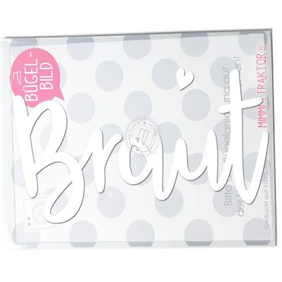 Bride Bachelorette Party Iron-On Transfer, 16 cm, White