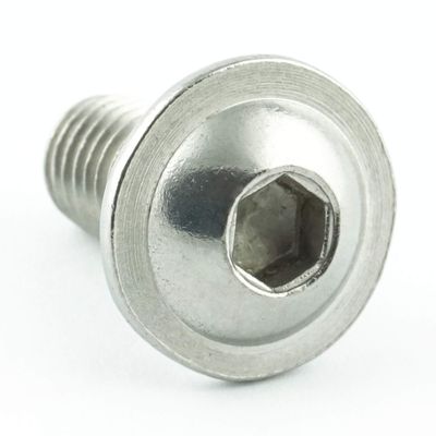Eisenwaren2000 | M8 x 65 mm Button Head Socket Screws with Flange, 5-Pack – ISO 7380-2, Stainless Steel A2 (V2A)