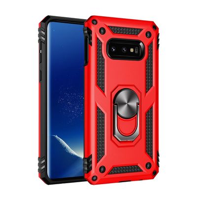 SORAKA Case for Samsung Galaxy S10e with Ring Stand and Metal Plate