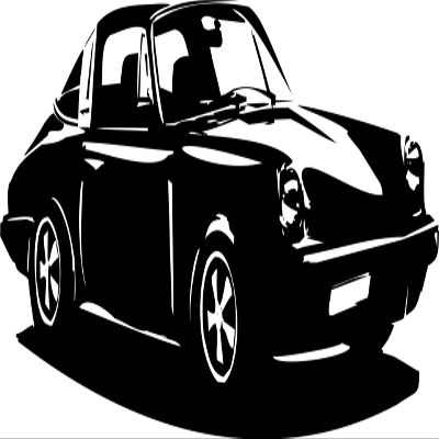 Wall Tattoo Convertible Sports Car Motorsport Auto | Color and Size Choice (Violet - 1000 x 450 mm)