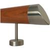 TIBU Cherry Wood Handrail, 310 cm, 4 Straight Stainless Steel Brackets view 1