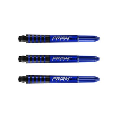 WINMAU Prism Force Blue Intermediate Polycarbonate Dart Stems - 1 Set per Pack (3 Stems Total)