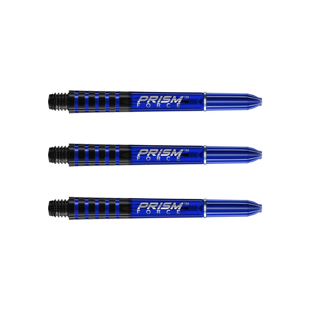 WINMAU Prism Force Blue Intermediate Polycarbonate Dart Stems - 1 Set per Pack (3 Stems Total)