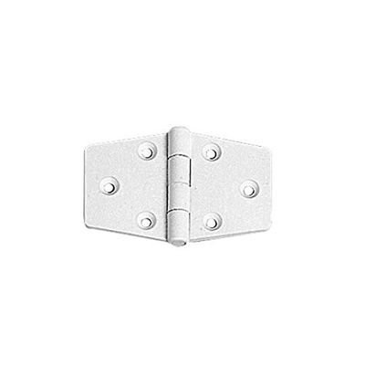 Osculati Reinforced Nylon Hinge, White, 65 x 40 mm
