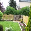 Complete Wooden Picket Fence Set, 4–38 m Selectable ("Premium" Package: 21.00 m), 60 cm High, Curved Top, V2A Screws, Dried Pressure-Treated Wood view 1