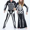 Jolisson Unisex Skeleton Couples Onesie Jumpsuit Costume view 2