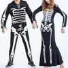 Jolisson Unisex Skeleton Couples Onesie Jumpsuit Costume view 3