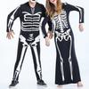 Jolisson Unisex Skeleton Couples Onesie Jumpsuit Costume view 4