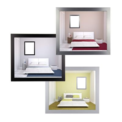 myposterframe Juno Picture Frame, Wood-Based Material, 32 × 47.5 cm — Puzzle Size 47.5 × 32 cm, MDF, Brushed Aluminum, with 1 mm Clear Acrylic Glass