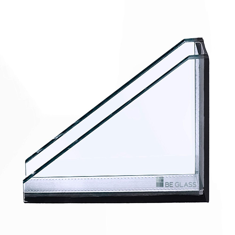 BE GLASS Custom Insulating Glass up to 90 x 170 cm, 4-16-4 mm, ONE Coating