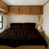 RV Bunk Bed Sheets (28 x 75 in), 10–12 in Pocket, 100% Egyptian Cotton, 4-Piece, Chocolate Brown view 1