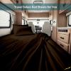 RV Bunk Bed Sheets (28 x 75 in), 10–12 in Pocket, 100% Egyptian Cotton, 4-Piece, Chocolate Brown view 3