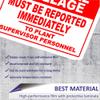 Indigos UG Danger Enter Tank by Permit Only Sign Sticker 254 mm x 177 mm – Office – Company – School view 2