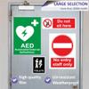 Indigos UG Danger Enter Tank by Permit Only Sign Sticker 254 mm x 177 mm – Office – Company – School view 3
