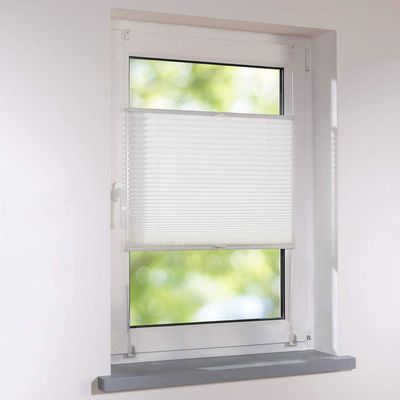 Klemmfix Universal Pleated Blind, No Drilling, 90 x 110 cm, Off-White