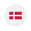 Round Printed Mouse Pad with Denmark Flag view 1