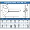 Eisenwaren2000 Wing Screws M8 x 25 mm, 20-Pack, Stainless Steel A2 view 2