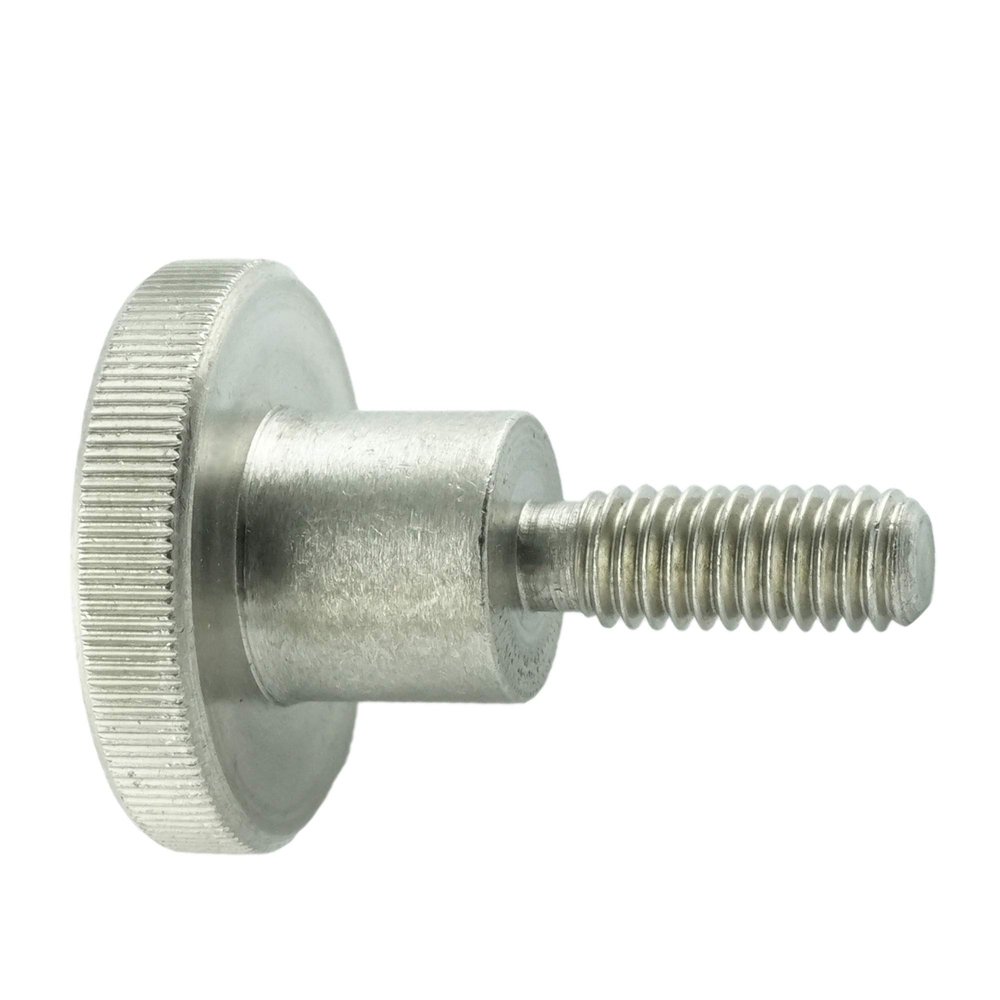 Eisenwaren2000 | M5 x 8 mm DIN 464 Knurled Screws, High Form (1 pc.) - Stainless Steel A1 1.4305