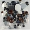 25 Black Cover Caps, 15 x 12 x 8.6 mm view 3