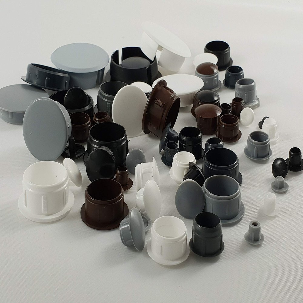 25 Brown Cover Caps, 10 x 7 x 6 mm