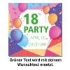 18th Birthday Balloon Invitation view 3