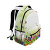 Eslifey Backpack, Spring Flowers with Butterflies, Student Travel and School Backpack view 2