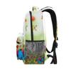 Eslifey Backpack, Spring Flowers with Butterflies, Student Travel and School Backpack view 4
