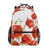 Eslifey Vintage Poppies Student Travel Backpack view 1