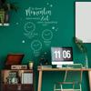 Wall Decal “In These Moments, Time Stood Still for a Moment” with Custom Details, M2441, Medium Gray, XL (55.1 in H x 42.1 in W) view 3