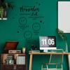 Wall Decal “In These Moments, Time Stood Still for a Moment” with Custom Details, M2441, Medium Gray, XL (55.1 in H x 42.1 in W) view 4