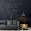 Wall Decal “In These Moments, Our Time Stood Still” M2443 – Gold, Size M, 61 x 100 cm view 3