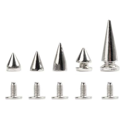 20pcs Cone Spike Screwback Rivets for DIY Crafts, Shoes, Bags, Belts and Clothing