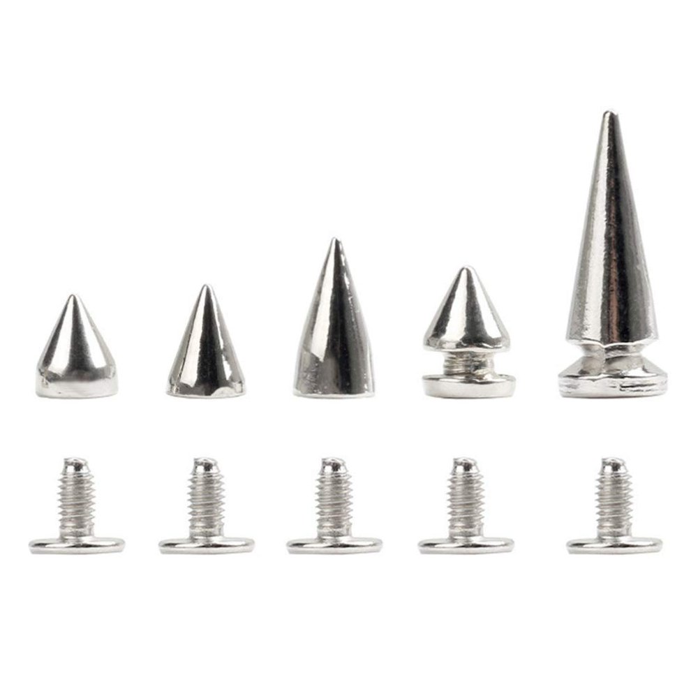 20pcs Cone Spike Screwback Rivets for DIY Crafts, Shoes, Bags, Belts and Clothing