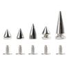 20pcs Cone Spike Screwback Rivets for DIY Crafts, Shoes, Bags, Belts and Clothing view 1