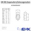 DIN 985 Stainless Steel A2 Nylon-Insert Locknuts, M2.5–M14 view 2
