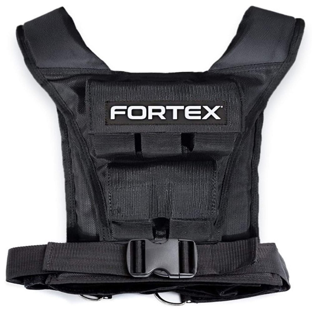FORTEX 10 kg Weighted Vest in Black | Training, Fitness and Running Vest