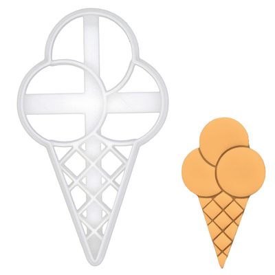 Waffle Ice Cream Cone Cookie Cutter, 1 Piece, Bakerlogy