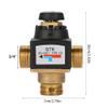 Duokon Thermostatic Mixing Valve for Solar Water Heaters, 3-Way DN20 Male Thread, Brass view 2