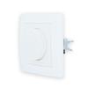 LINA Rotary Dimmer VDE Light Dimmer Switch for Flush Mounting, White with Frame by LUXUS-TIME view 2