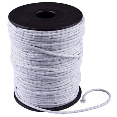 TENDAGGIMANIA White Lead Tape for Curtains, Sold by the Meter (25 g/m)