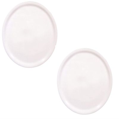 Saturnia Napoli Pizza Plates, Plain White, 33 cm, Set of 2
