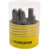 Klingspor HF100BOX5 Carbide Burr Set, 9.6 x 6 mm, Cross-Cut, Item 336927 view 1