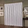 Custom-Made White Scherli Voile Sheer Curtain Lanciano, Gathering Tape, Height 90–295 cm (Silver, 90 x 700 cm H x W) view 1